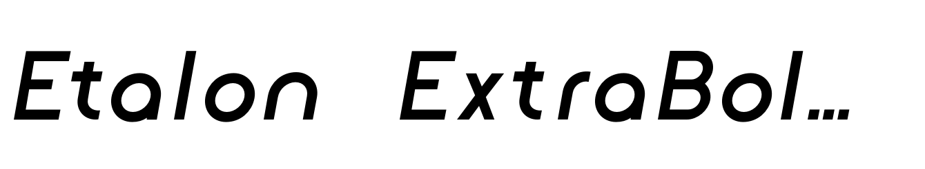 Etalon ExtraBold Italic